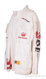Off-white Graphic Print Leather Jacket