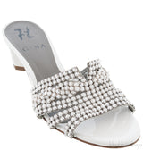 Galaxy White Heeled Sandals