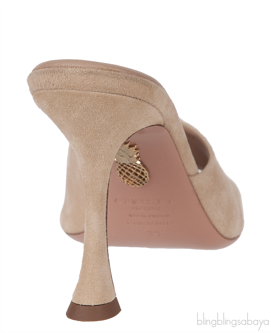 Light Brown Suede Mule