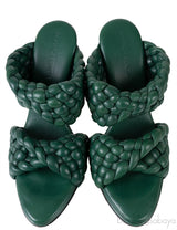 Bottega Veneta Curve Optic Emerald Green Sandals