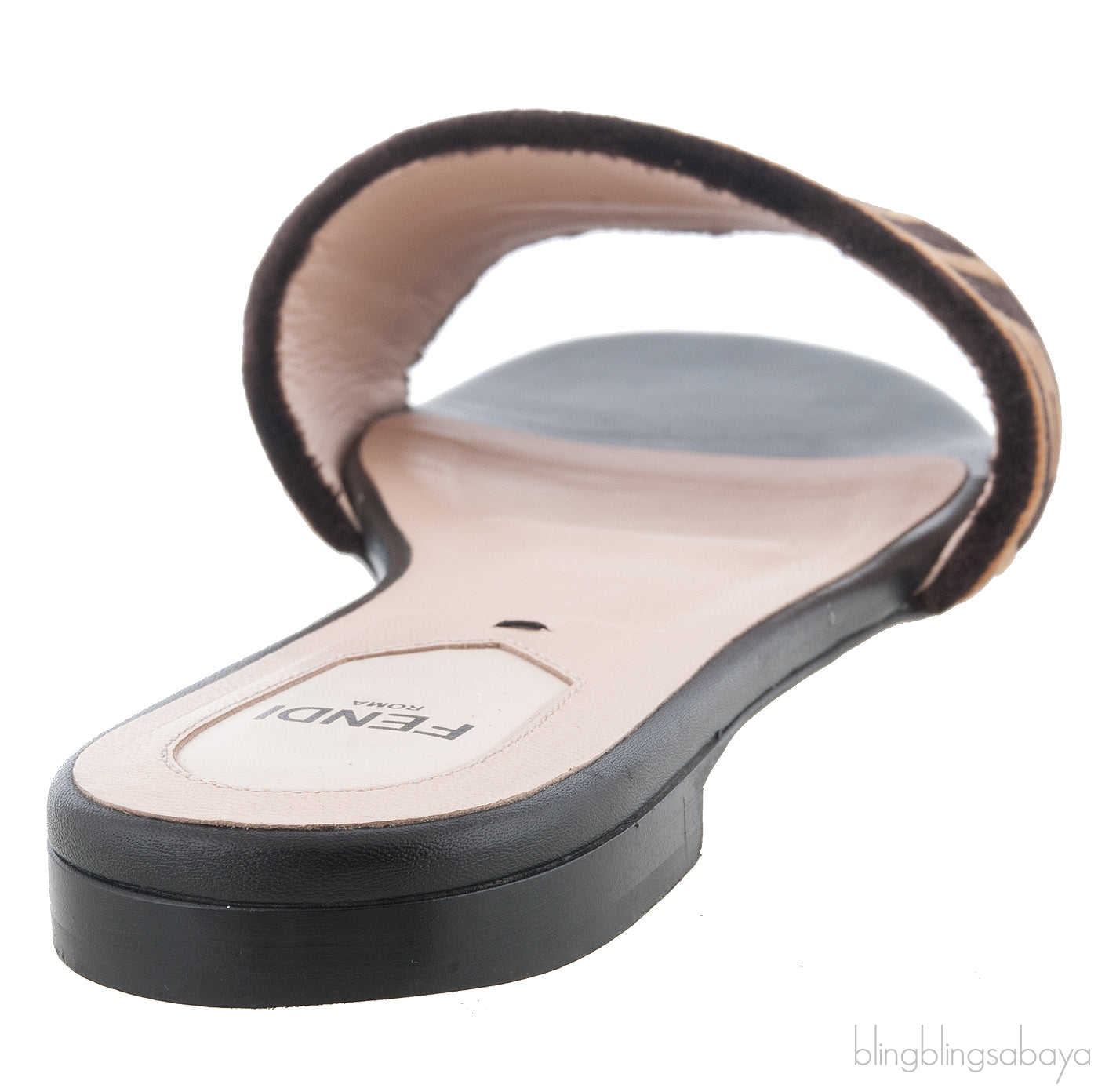 Open Toe Logo Flat Sandals