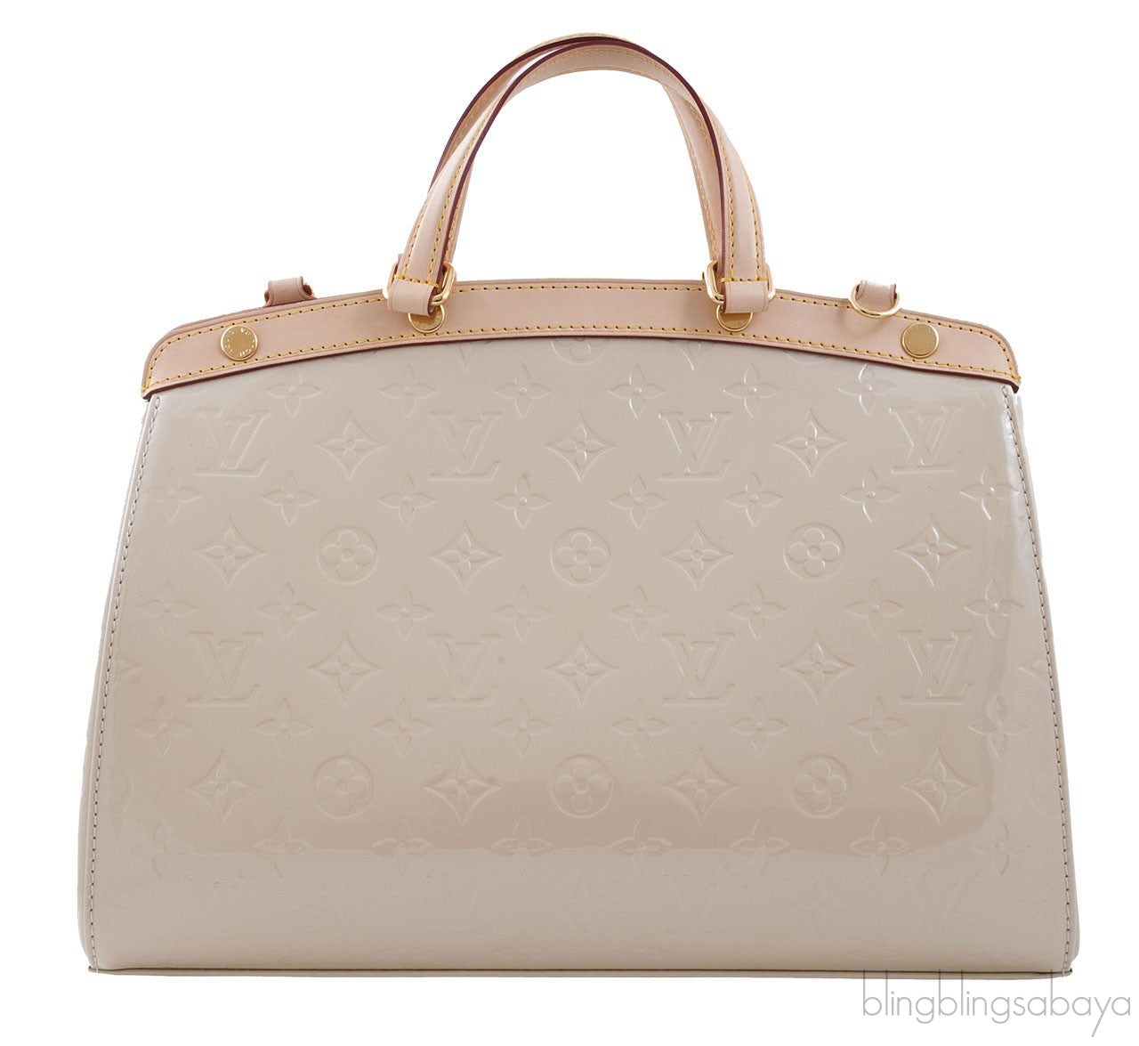 Brea MM Monogram Vernis W Corail