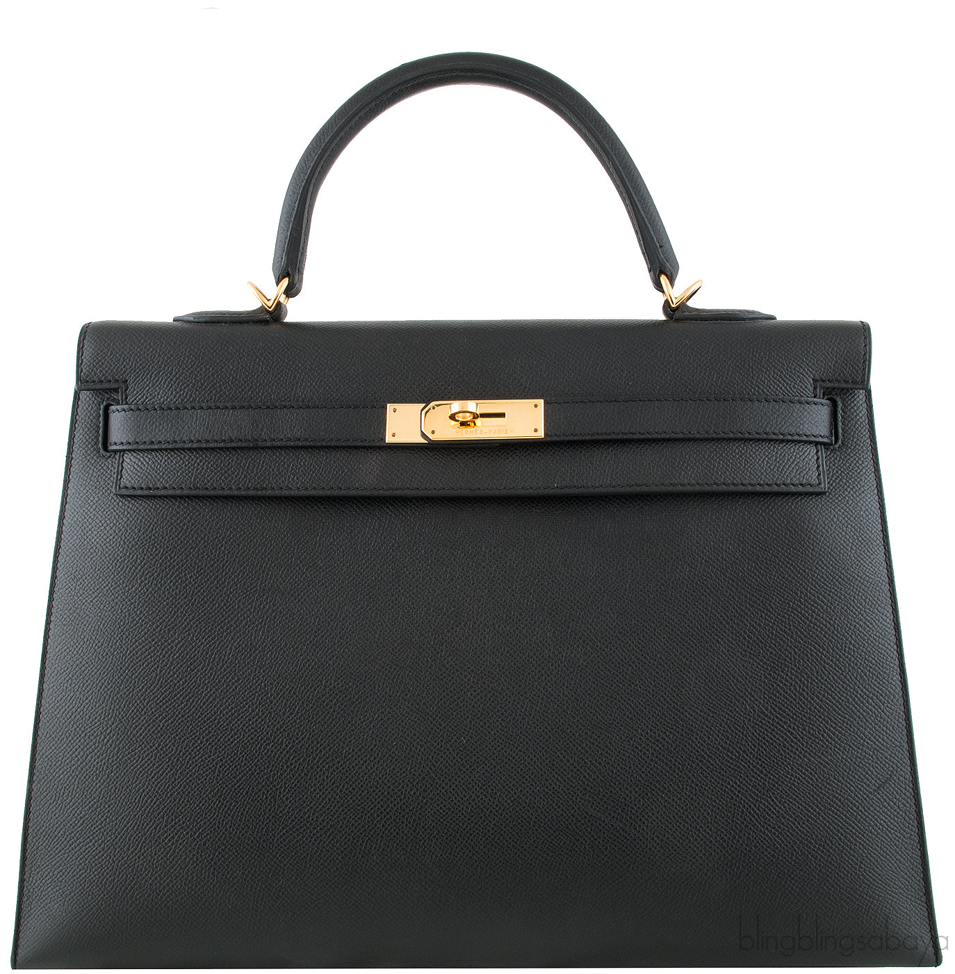 Kelly 35 Black Epsom Sellier GHW