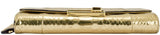 Gia Gold Python Clutch
