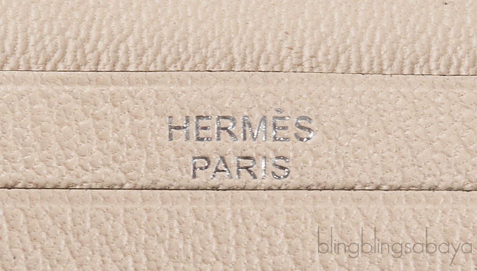 Bi-color Bearn Vanille Crocodile Ombre Lizard Wallet