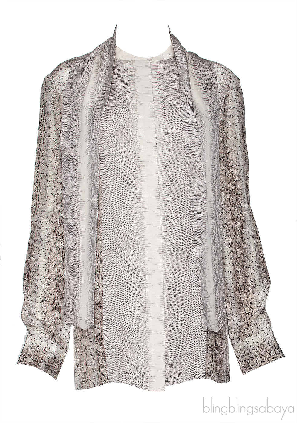 Animal Print Silk Shirt