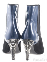 Pointed-toe Boots Crystal Heels