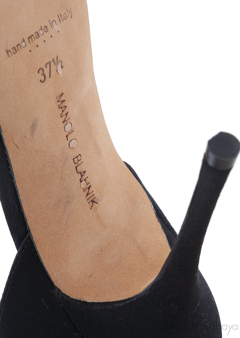 Black Zullin Satin Jeweled D\'Orsay Pumps