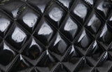 Chanel Black Patent Maxi Double Flap Quilted Bag