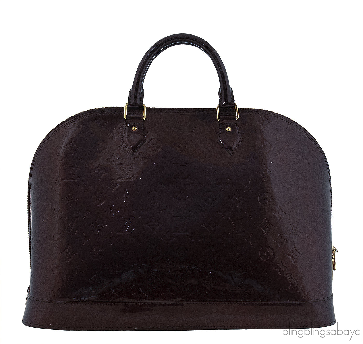 Louis Vuitton Alma Amarante Monogram Vernis XL Bag