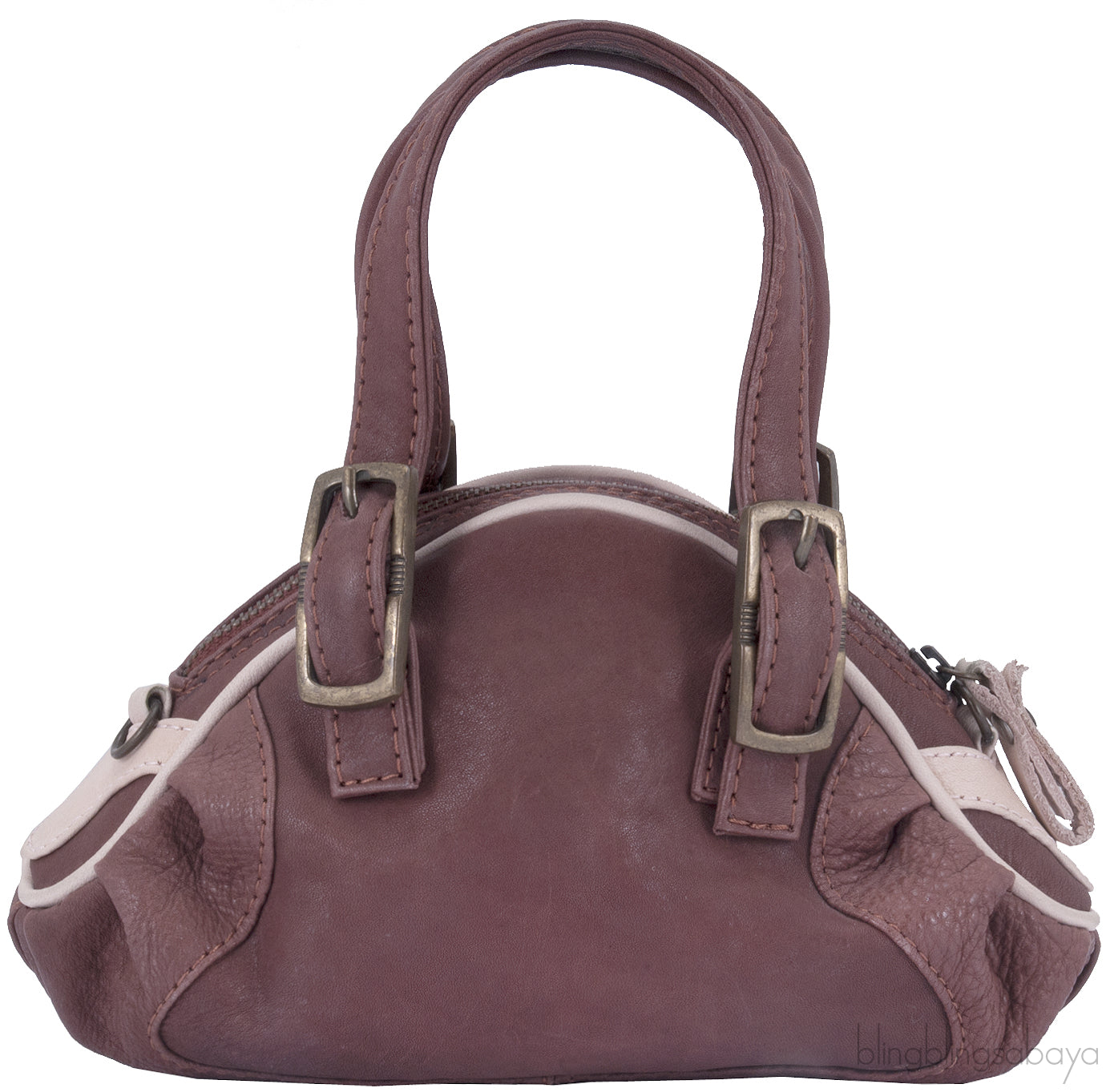 Brown Mini Top Handle Bag