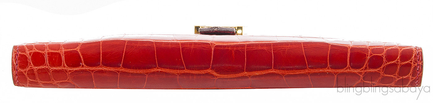 Geranium Bearn Crocodile Wallet