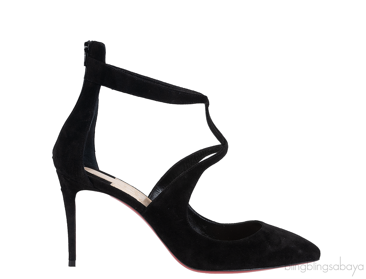 Christian Louboutin Rosas 85 Black Suede Heels