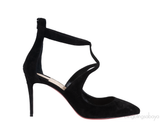 Christian Louboutin Rosas 85 Black Suede Heels