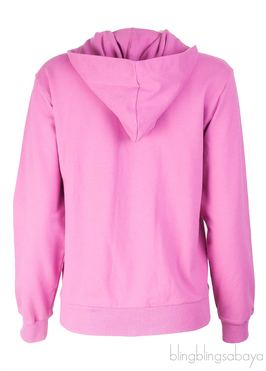 Fuchsia Pink Hoodie jacket