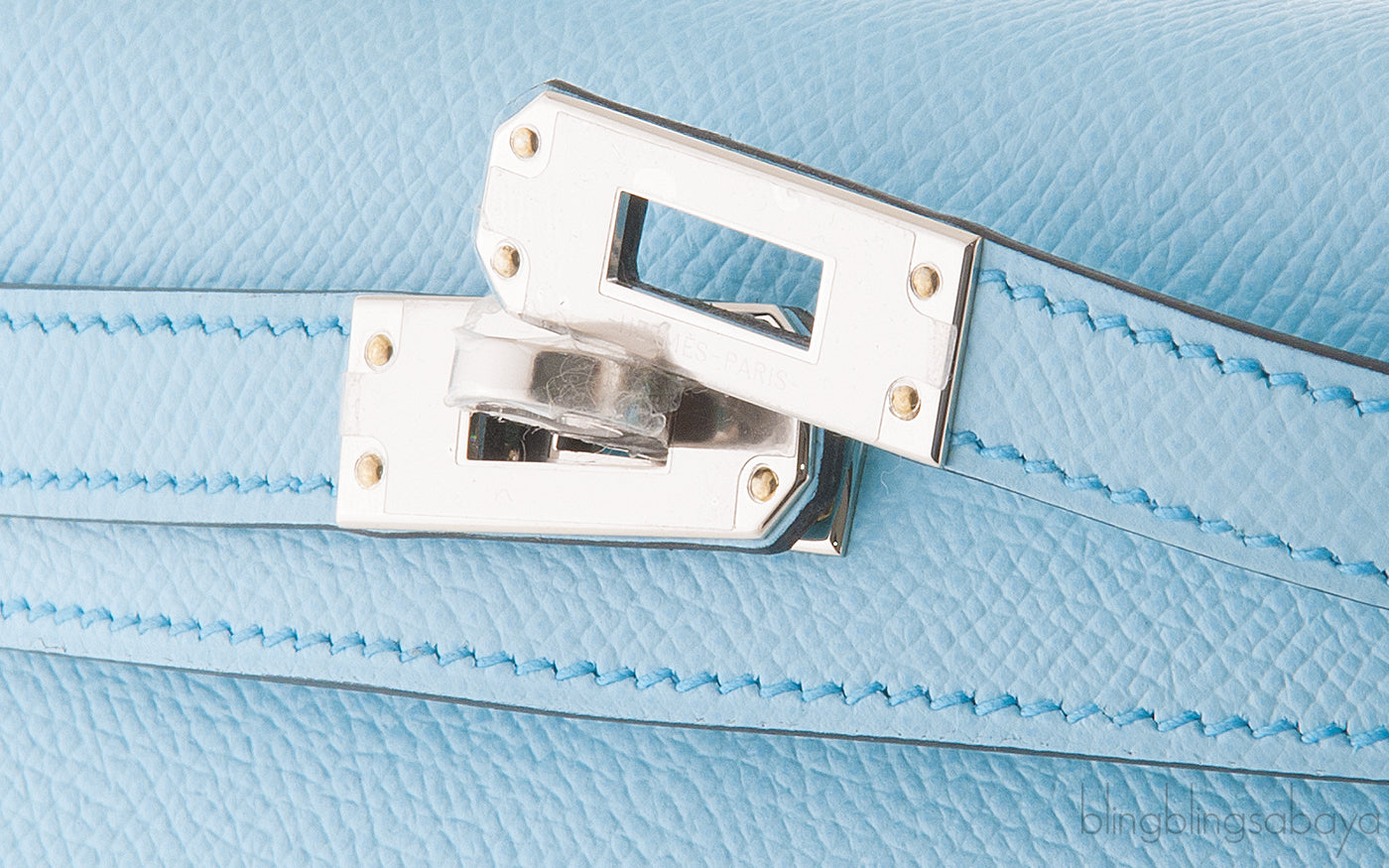 Kelly 20 Bleu Zephyr Epsom Sellier PHW