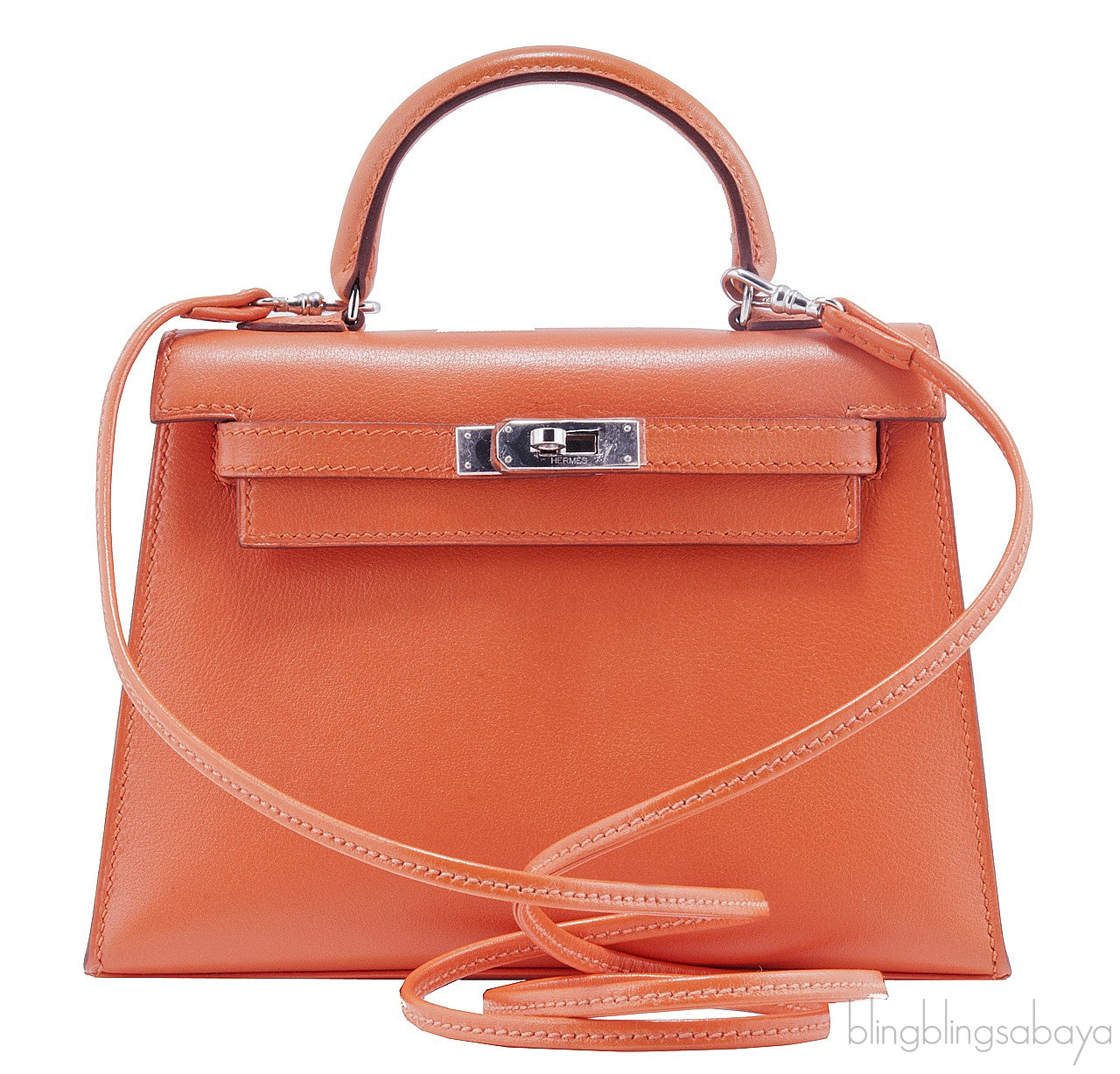 Mini Kelly Sellier Orange Swift