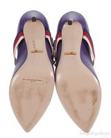 Gucci Purple Sylvie High Heels