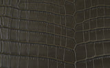 Moss Green Crocodile Top Handle Bag