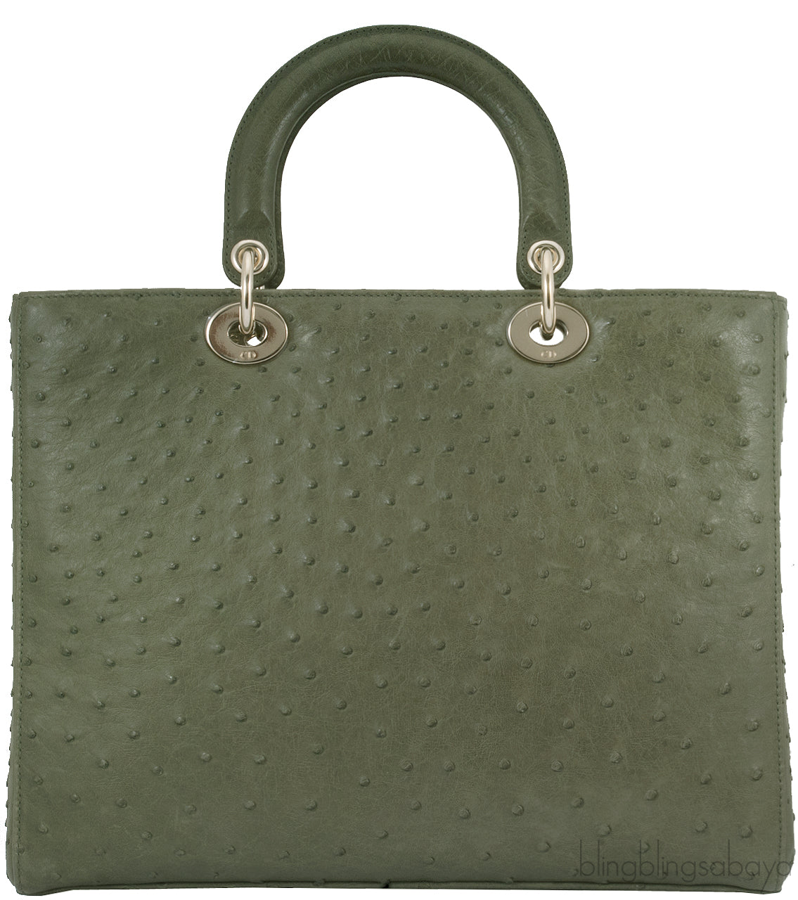 Lady Dior Olive Green Ostrich