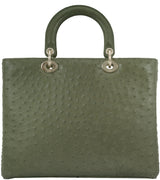 Lady Dior Olive Green Ostrich