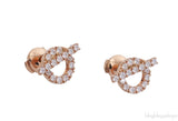Finesse Pink Gold Diamond Earrings