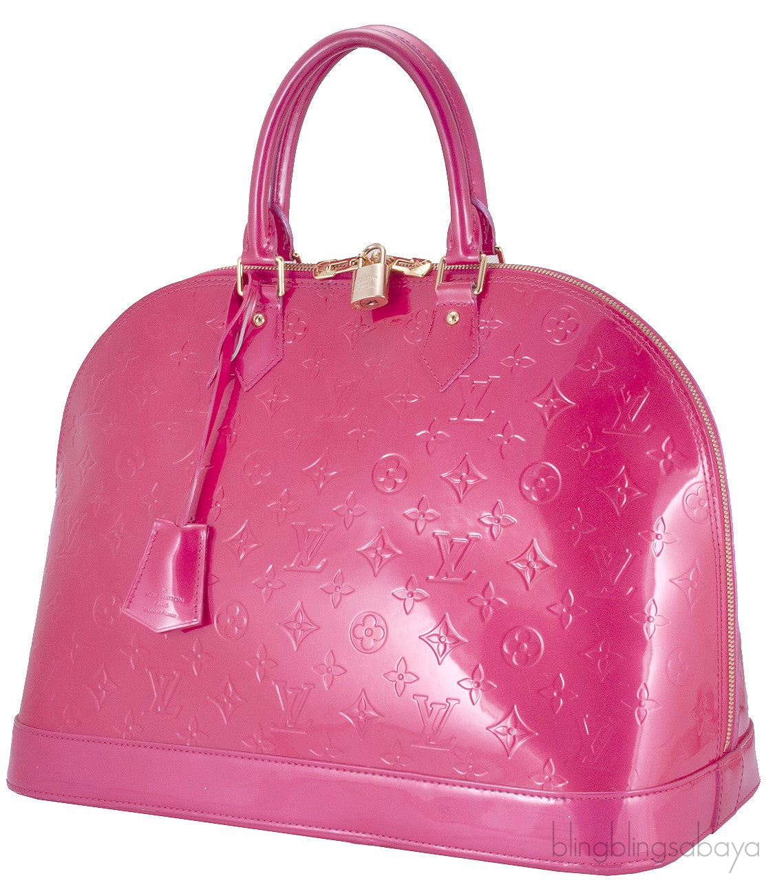 Alma GM Pink Monogram Vernis