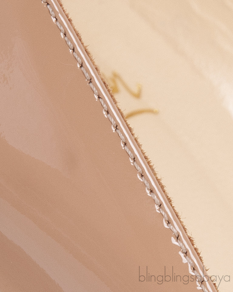 Nude Patent Multicolored Heels