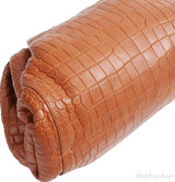 Bottega Veneta The Pouch Camel Croc Clutch