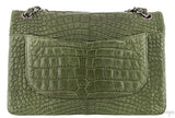 Classic Crocodile Jumbo Flap Bag