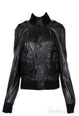 Black Leather Men\'s Jacket