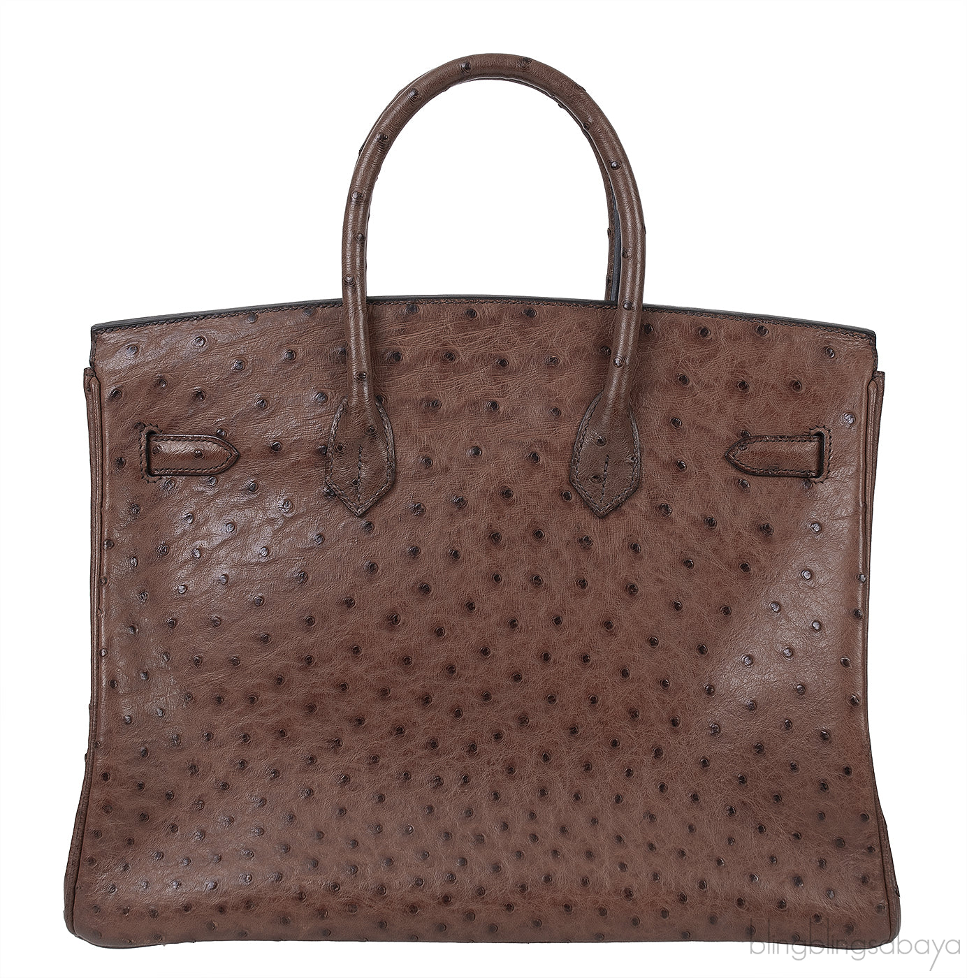 Hermes Vintage Birkin 35 Brown Ostrich GHW