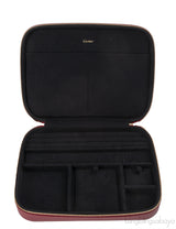 Cartier Travel Jewelery Box Leather Diabolo Red