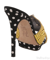 Polka Dot Swarovski Sandals