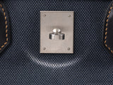 Hermès Birkin 35 Ghillies Noir Veau Evercolor Denim Fonce