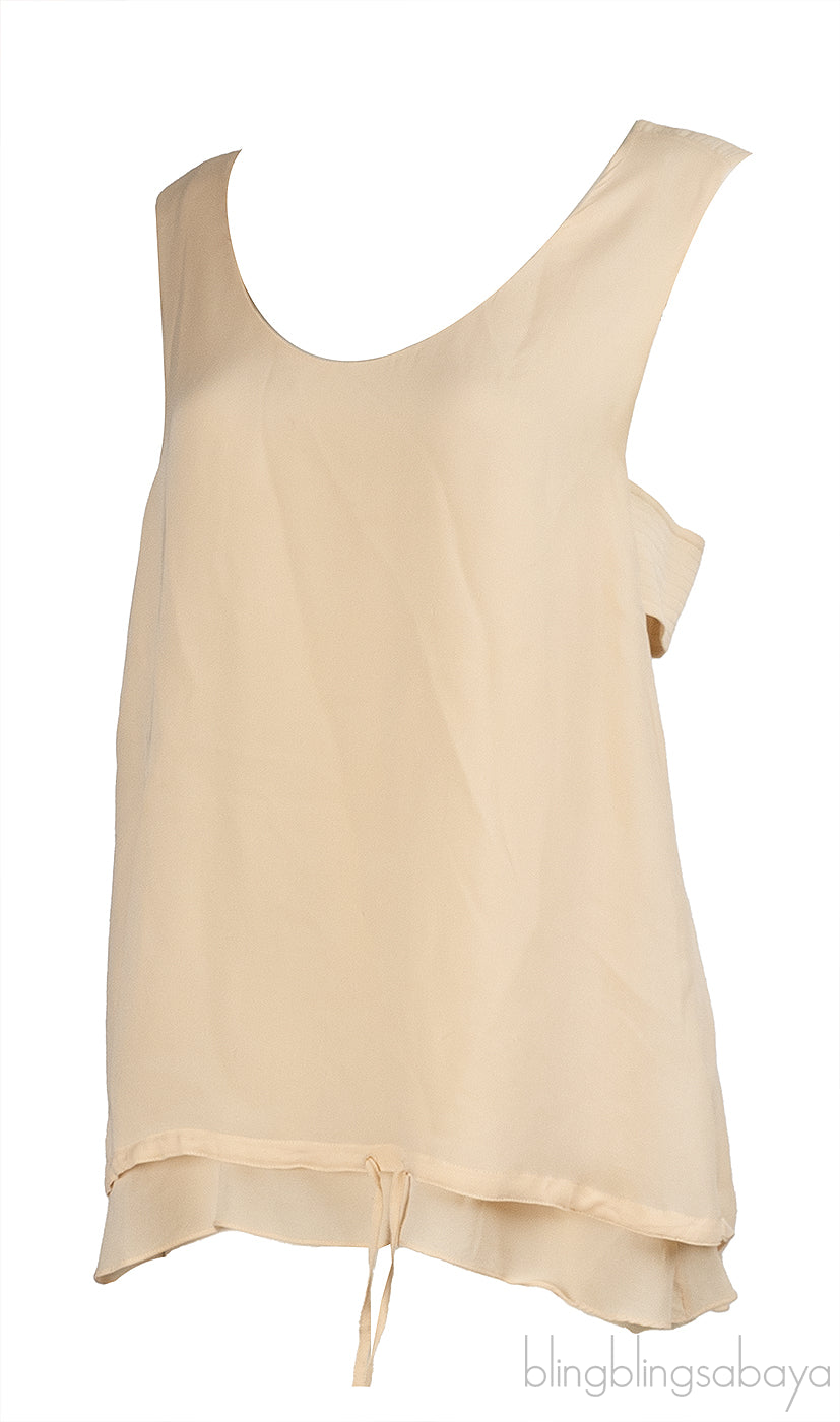 Chloe Apricot Pink Sleeveless Top