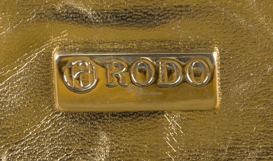 Gold Crystal Embellished Clutch