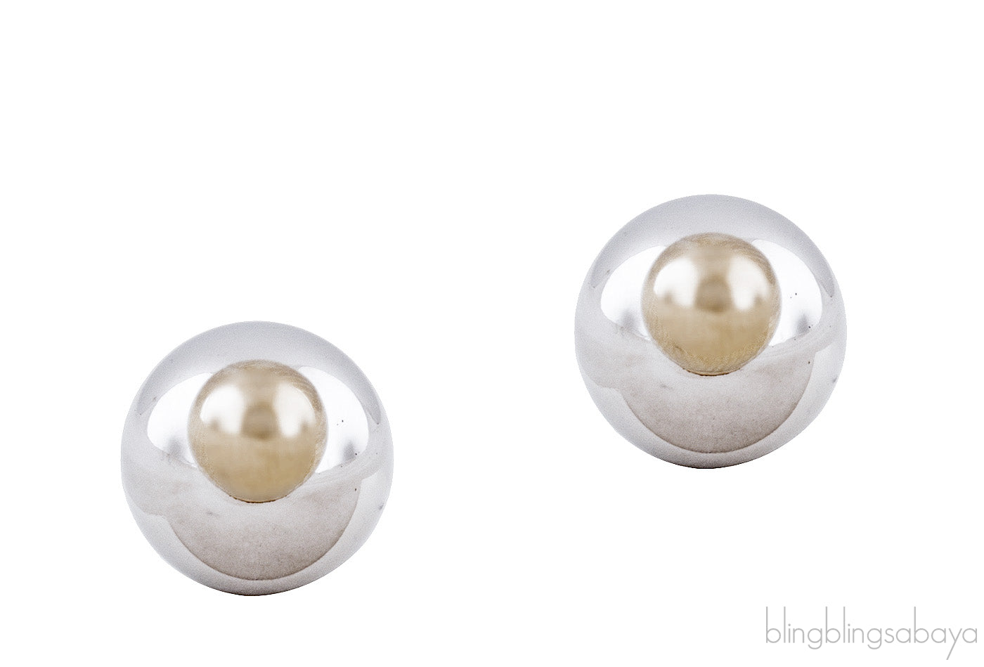 Mise en Dior Silver Gold Tribal Earrings