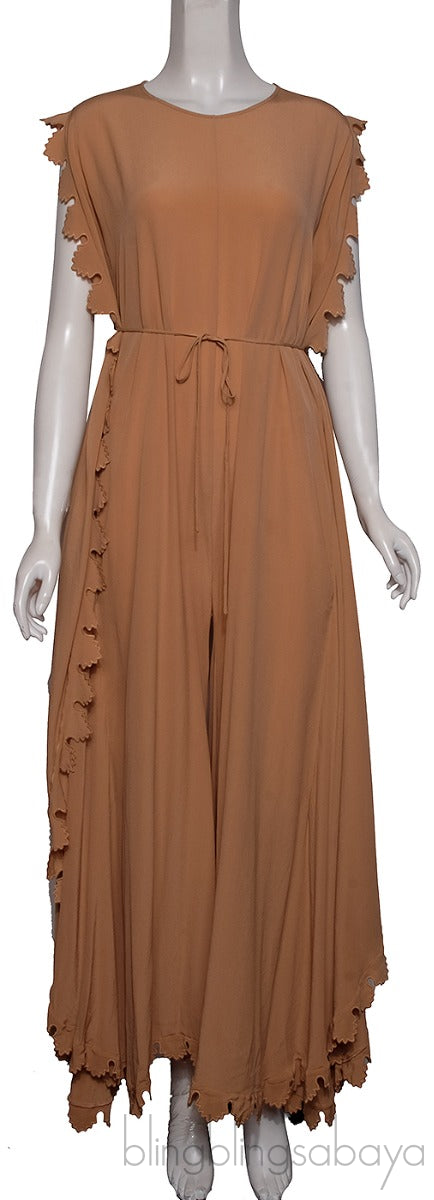 Scalloped Wide Jumpsuit
