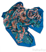 Cashmere Silk La Charmante Aux Animaux Scarf 140