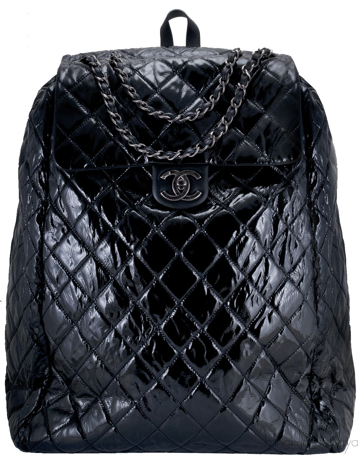 Black Quilted Shopping Trolley Bag
