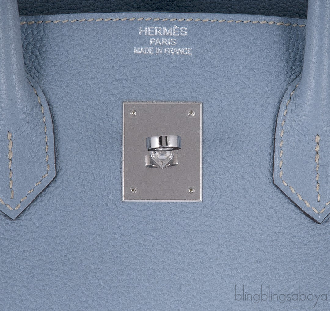 Birkin 35 Blue Lin Togo PHW