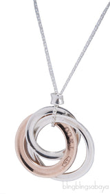 Silver Interlocking Circle Necklace