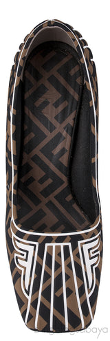 FF Motif Square Toe Pumps