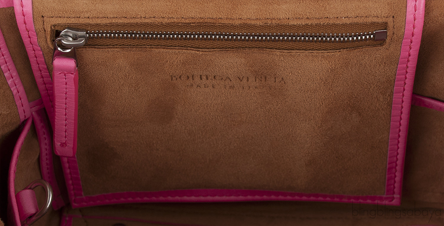 Pink Arco Mini Leather Tote