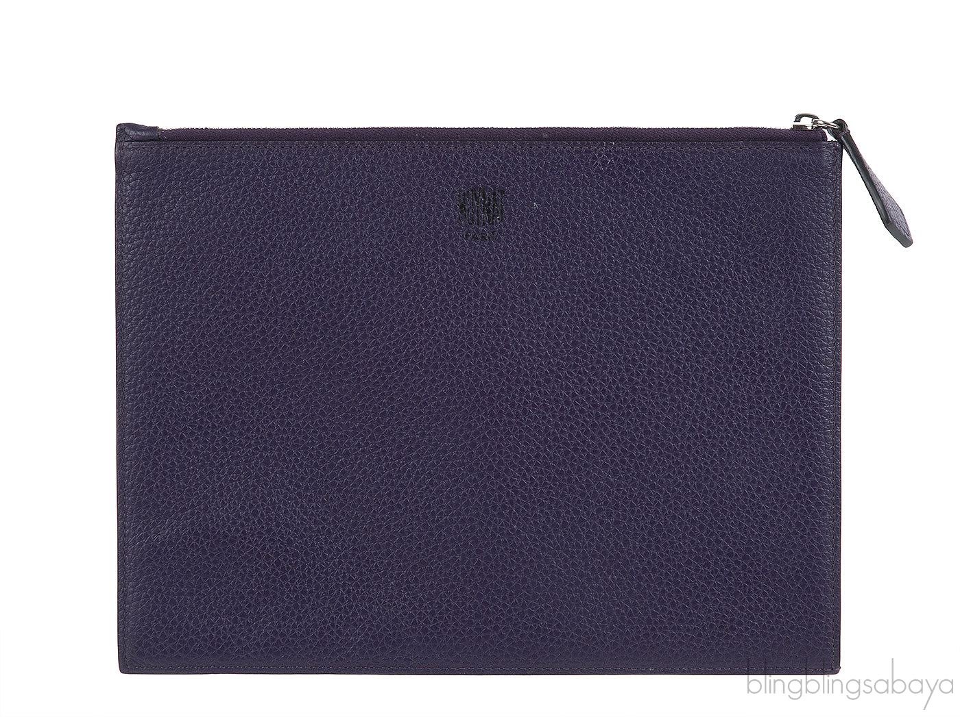 Moynat Leather Zip Pouch