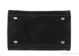 Soft Margaux 10 Black Suede Leather Bag