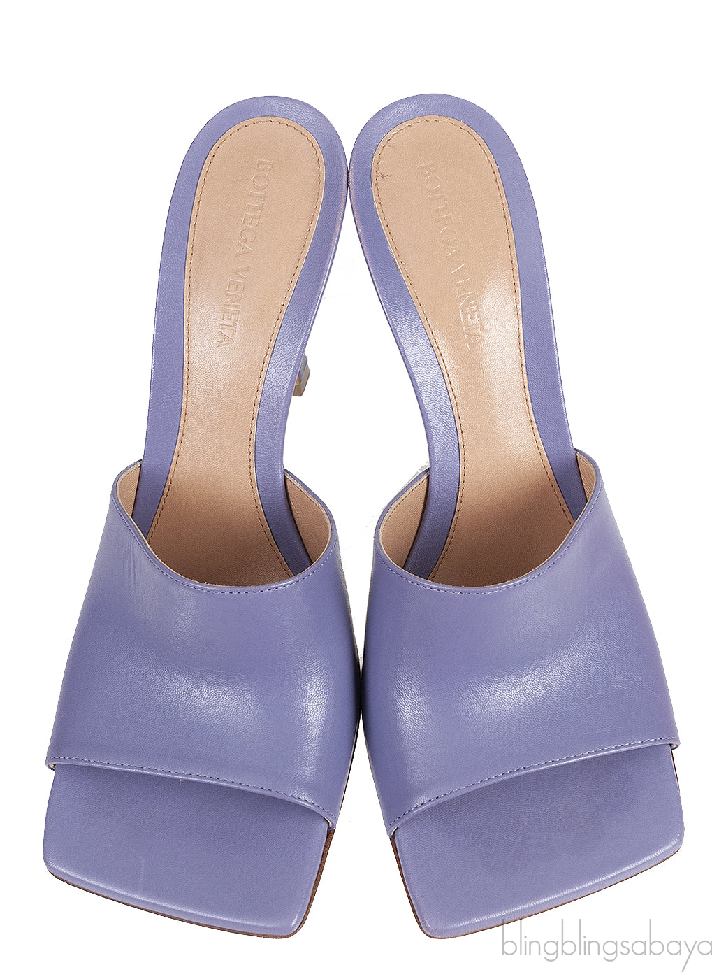 Lilac Stretch Leather Sandals
