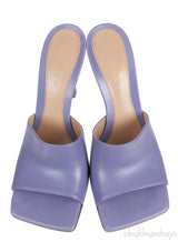 Lilac Stretch Leather Sandals
