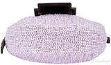 Pink Bead Mini Croissant Bag